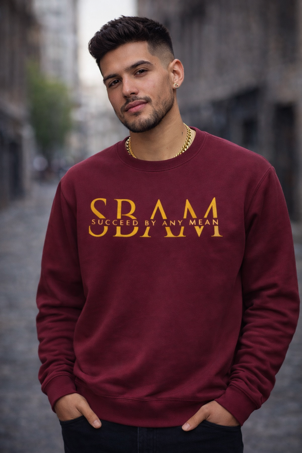 Burgundy SBAM CLASSIC SWEATER