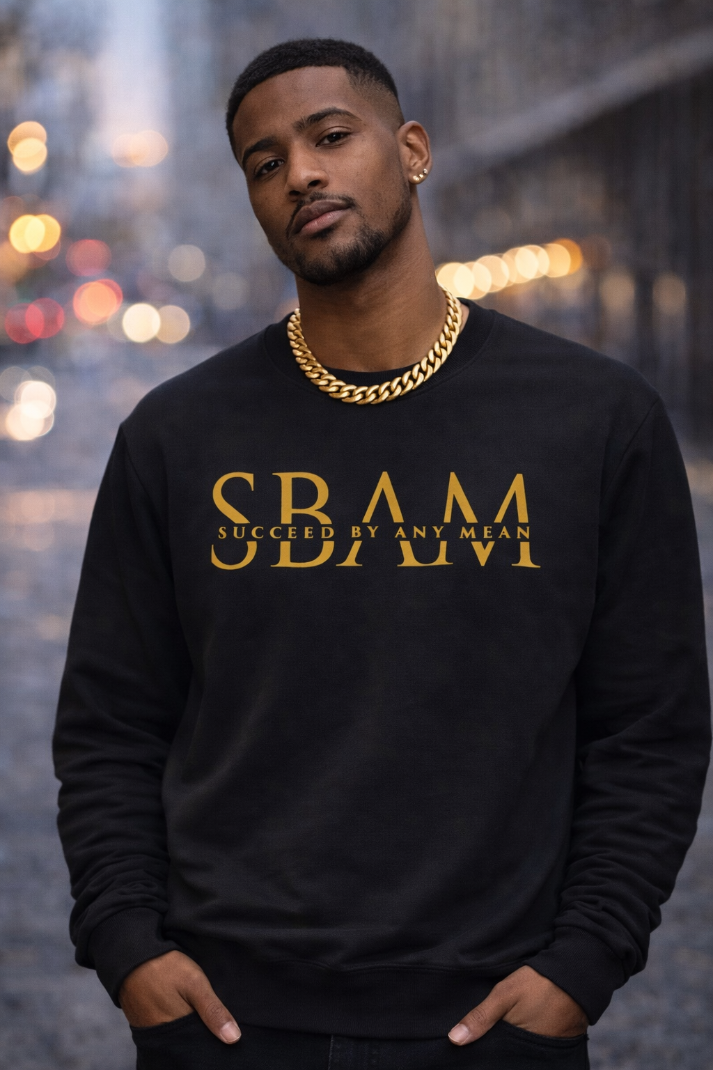 BLACK SBAM CLASSIC SWEATER