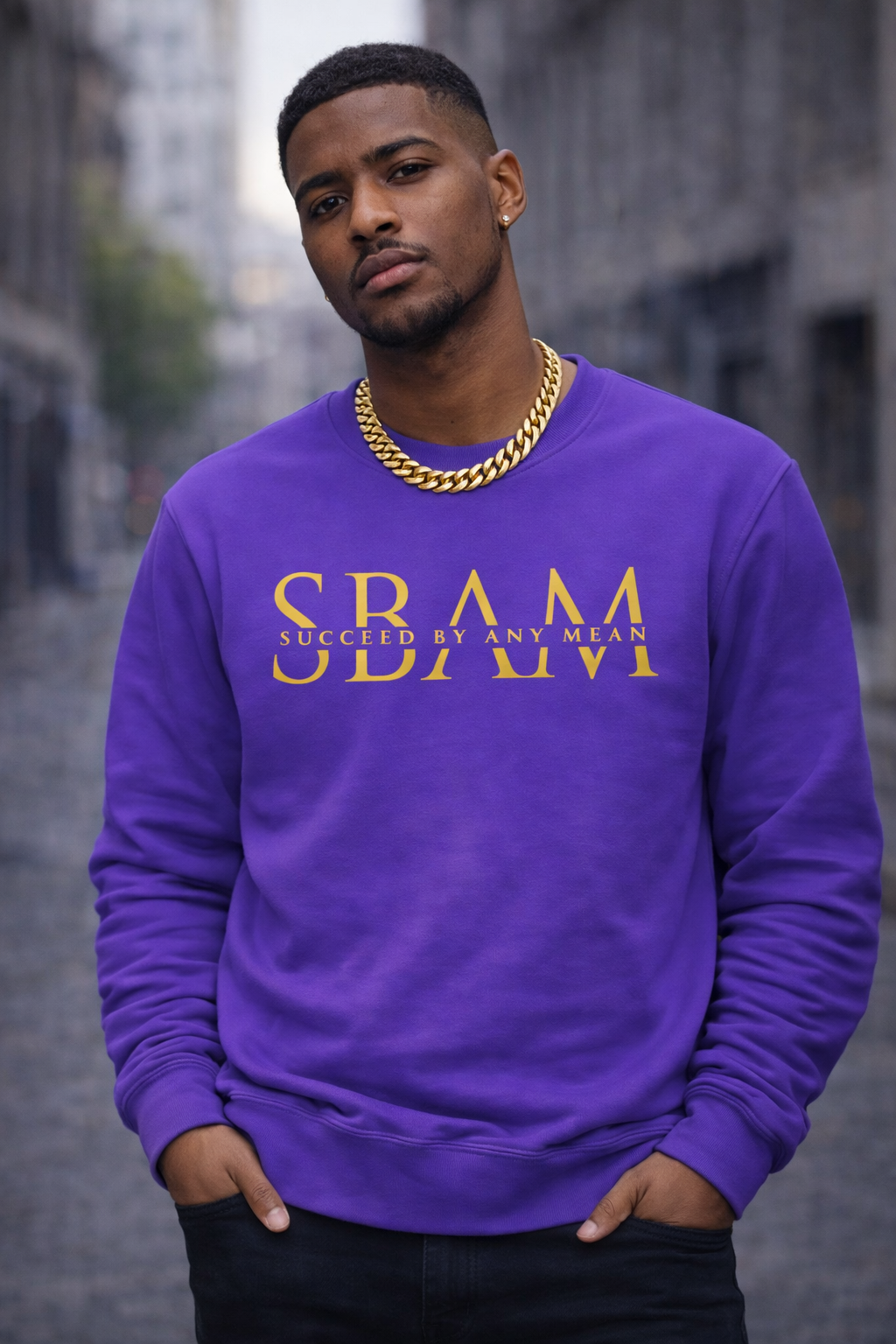PURPLE SBAM CLASSIC SWEATER