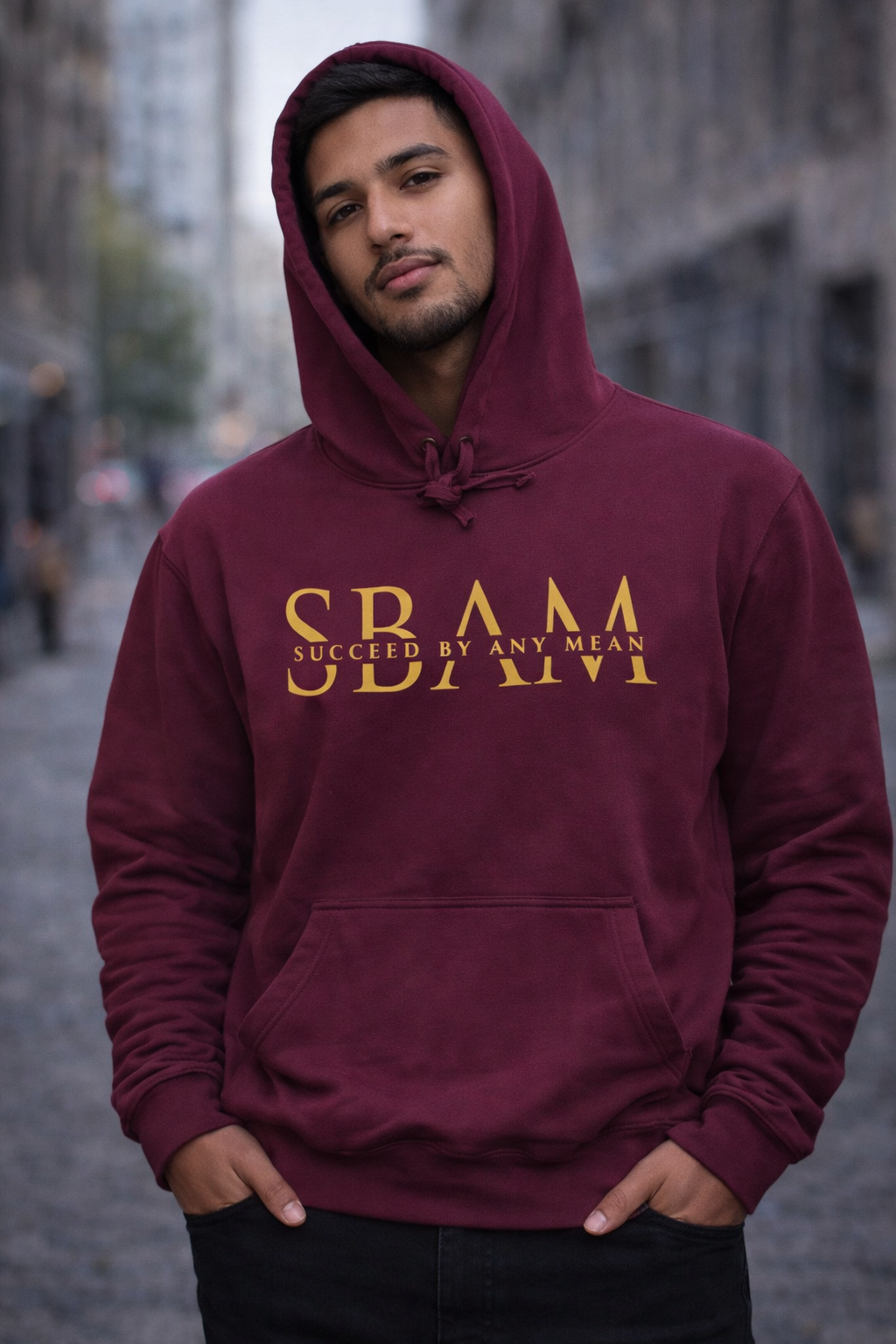 Burgundy SBAM CLASSIC HOODIE