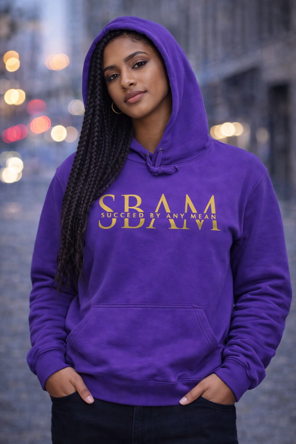 PURPLE SBAM CLASSIC HOODIE