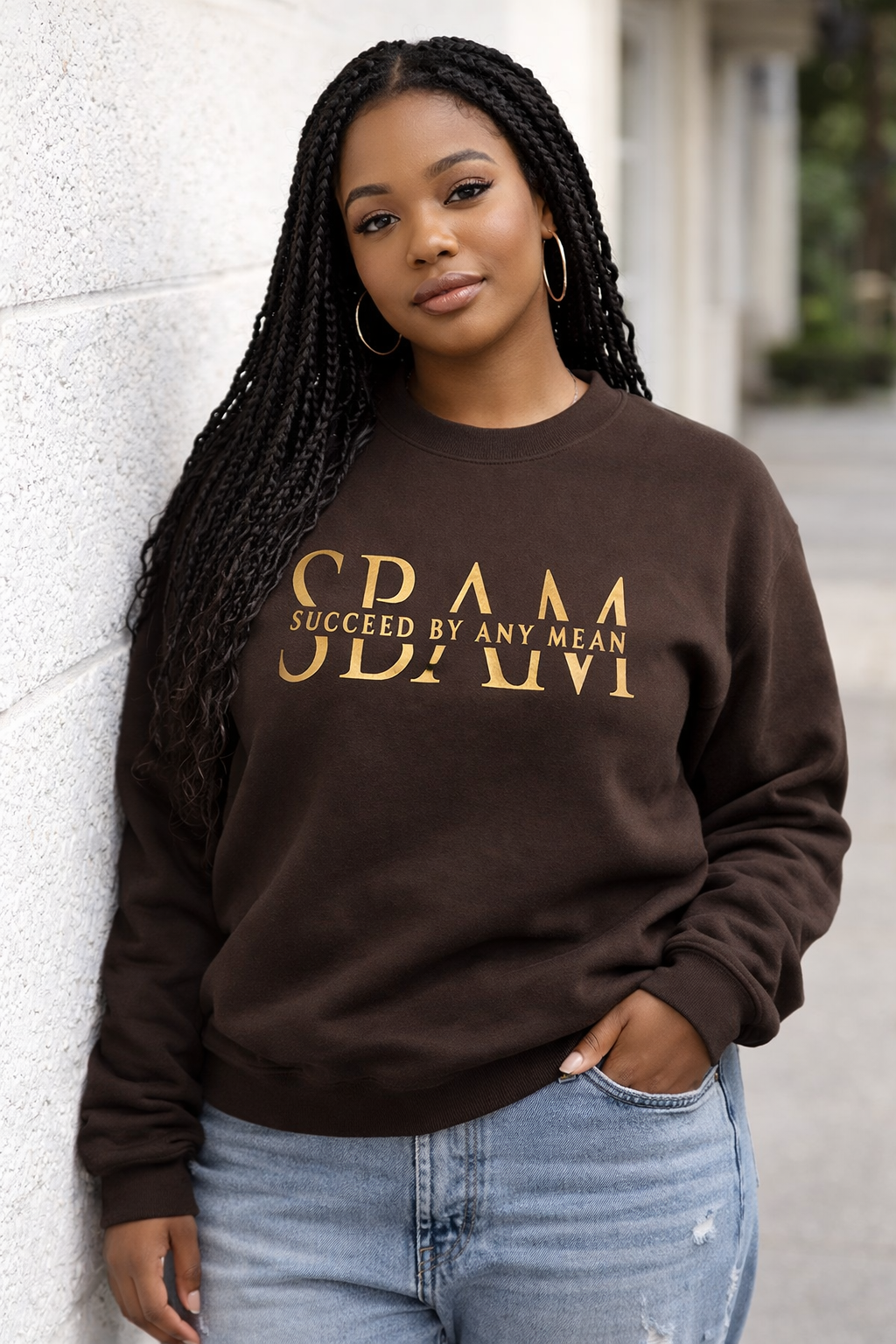 Brown SBAM Classic Sweater