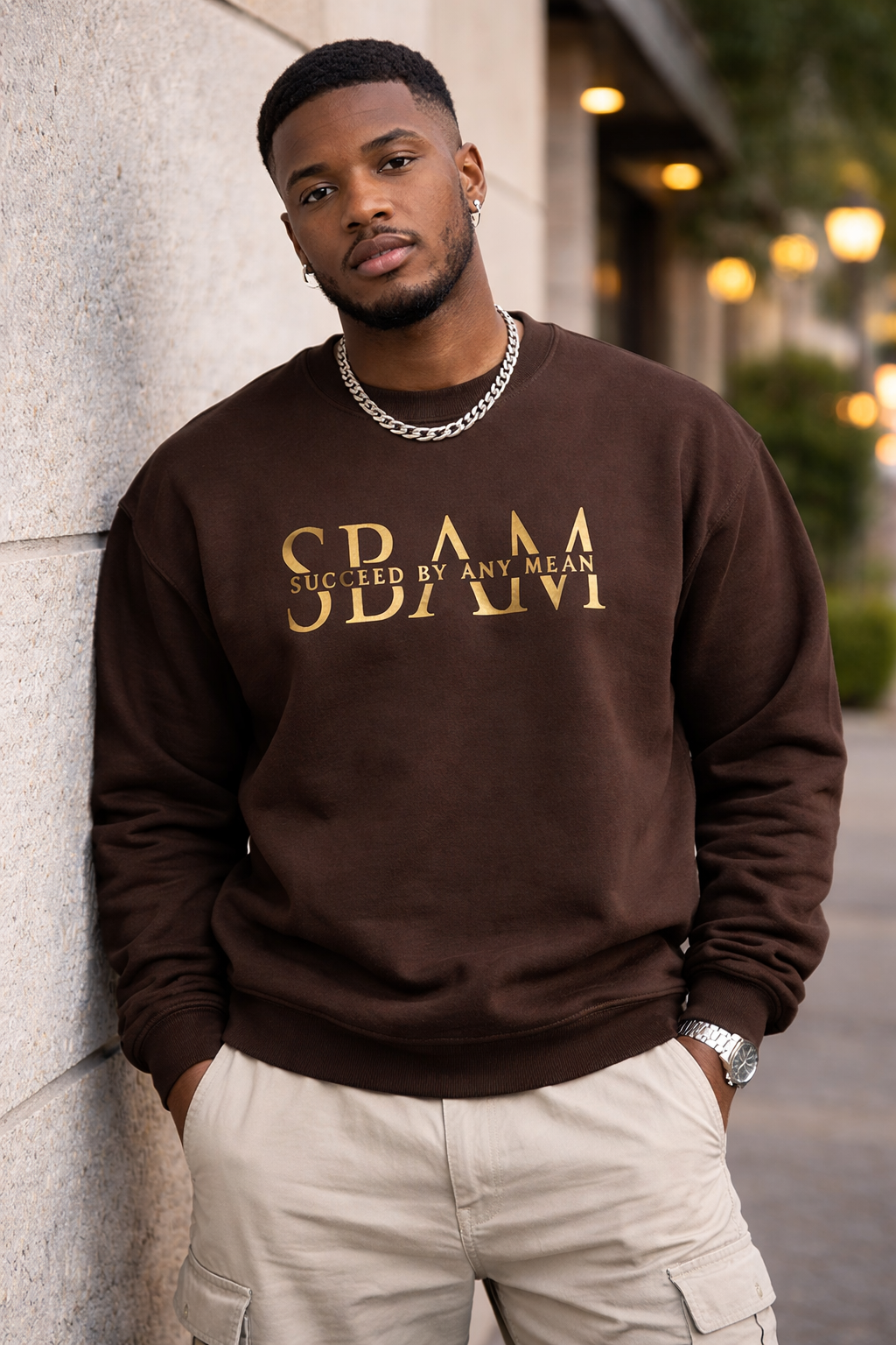 Brown SBAM Classic Sweater