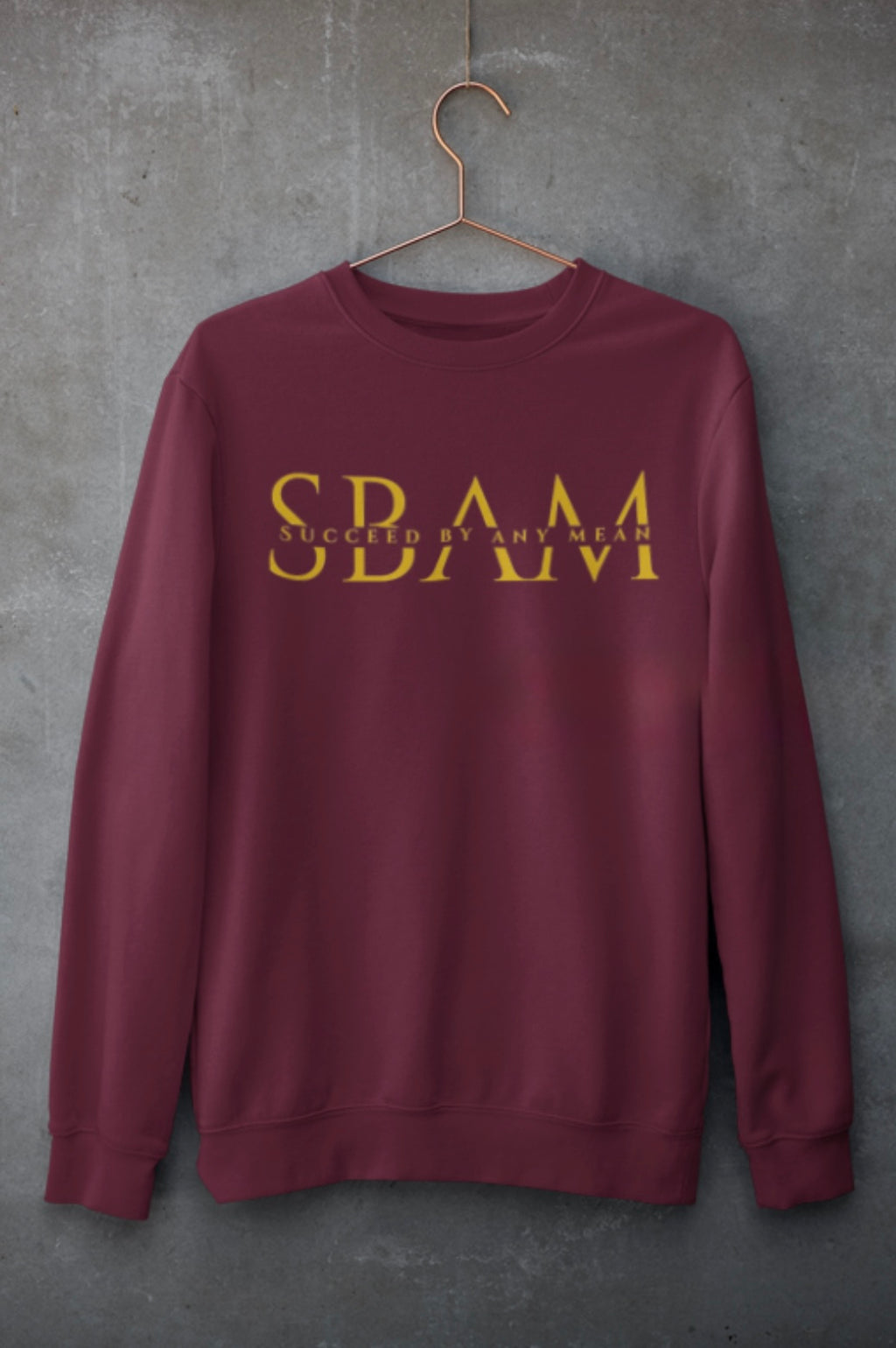Burgundy SBAM CLASSIC SWEATER